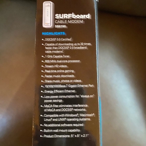 ARRIS SURFboard Cable Modem - Picture 5 of 7